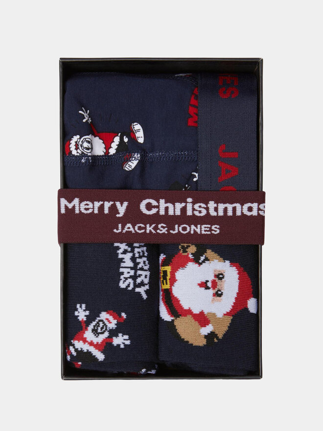 Jack&Jones Junior Jack&Jones Junior Σετ μποξεράκια και κάλτσες 12246668 Σκούρο μπλε