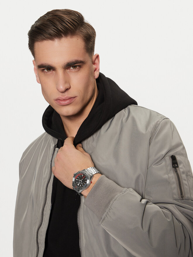 Timex Zegarek Timex TW2V41800 Srebrny