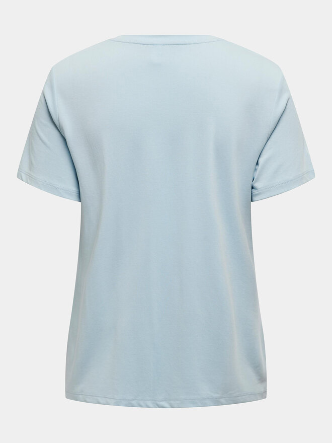 ONLY ONLY Camiseta 15303212 Celeste Regular Fit
