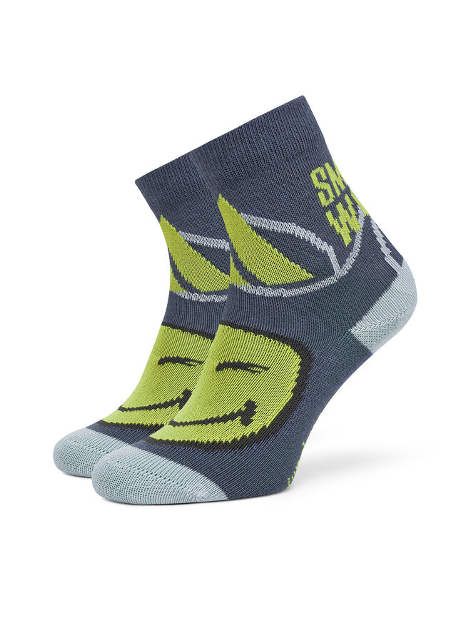 adidas Zestaw 3 par wysokich skarpet dziecięcych adidas Smiley World JG5804 Kolorowy
