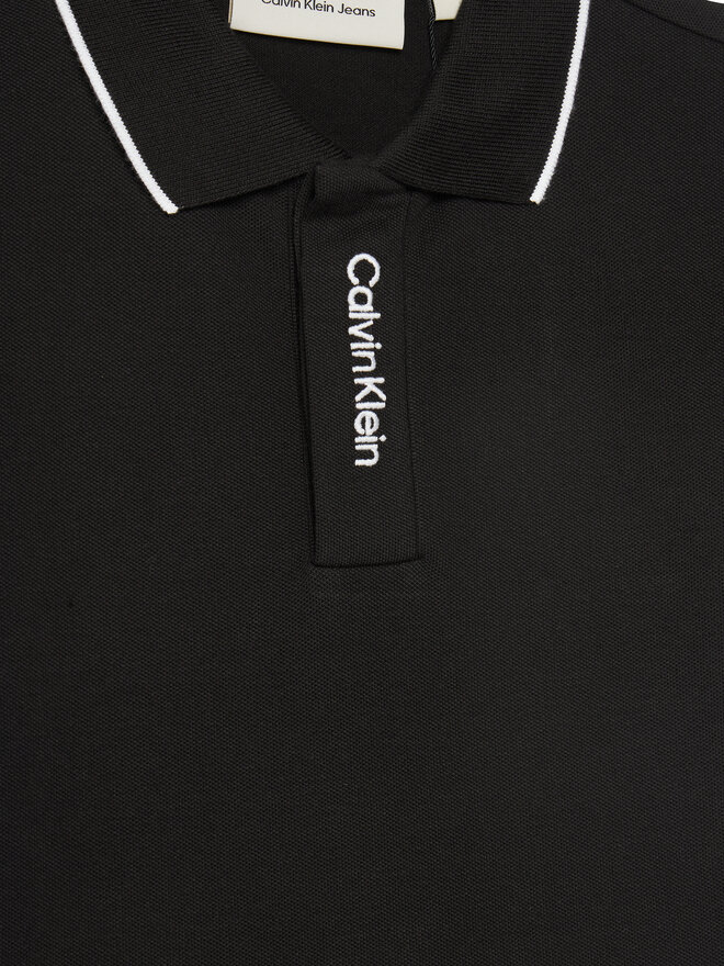 Calvin Klein Jeans Calvin Klein Jeans Поло Embro Logo IB0IB02542 M Чорний Regular Fit
