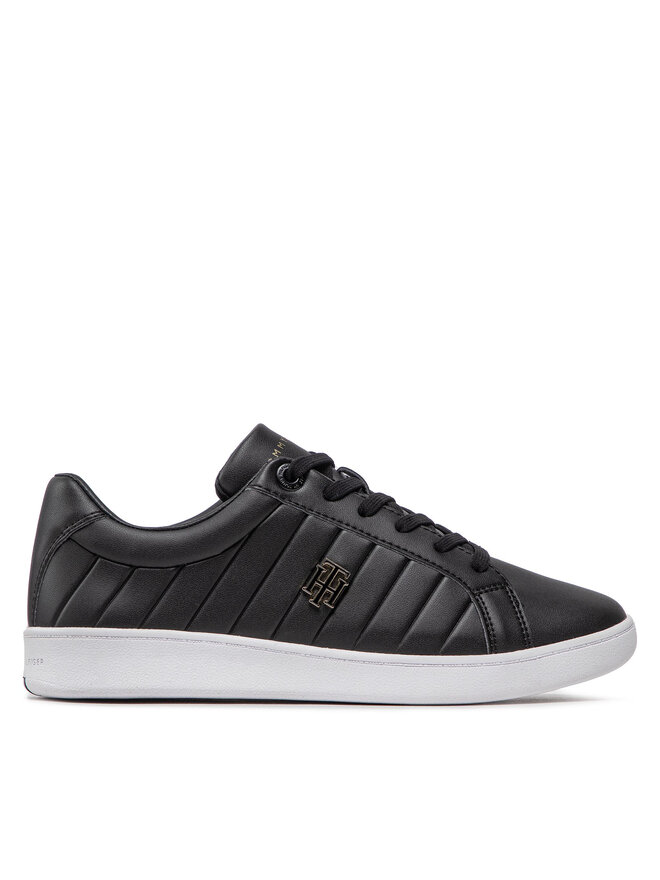 Tommy Hilfiger Tenisice Tommy Hilfiger Th Bio Court Sneaker Classic FW0FW06802 Crna