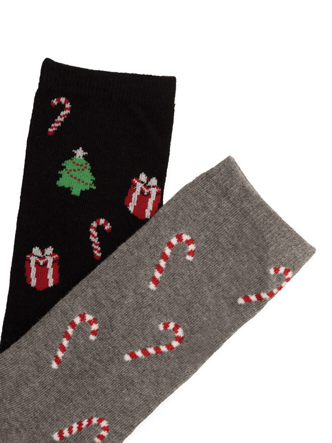 Lasocki Set di 2 paia di calzini lunghi da uomo Lasocki 2MB-001-AW23 (2-pack) Grigio