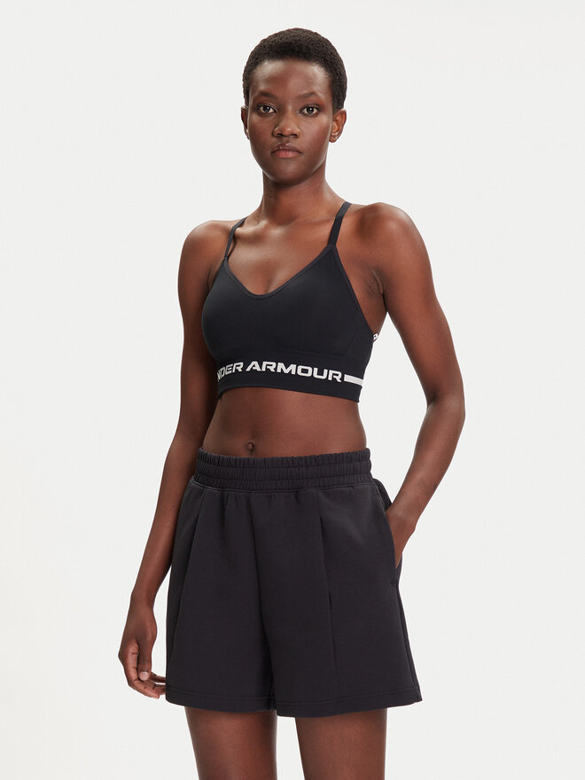 Under Armour Under Armour Špotni nedrček Ua Seamless Low Long Bra 1357719-001 Črna Compression Fit