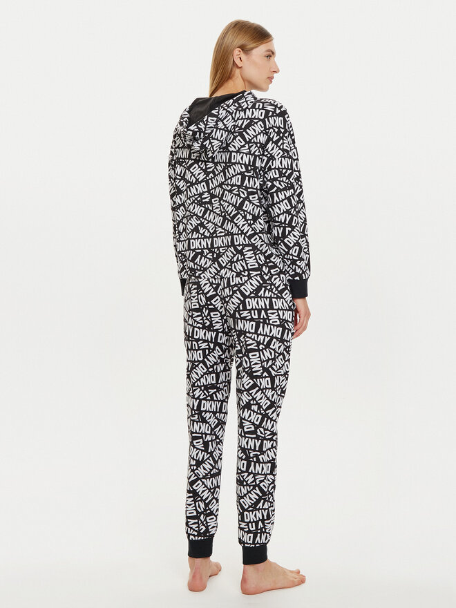 DKNY DKNY Pyjama YI80022 Schwarz Regular Fit