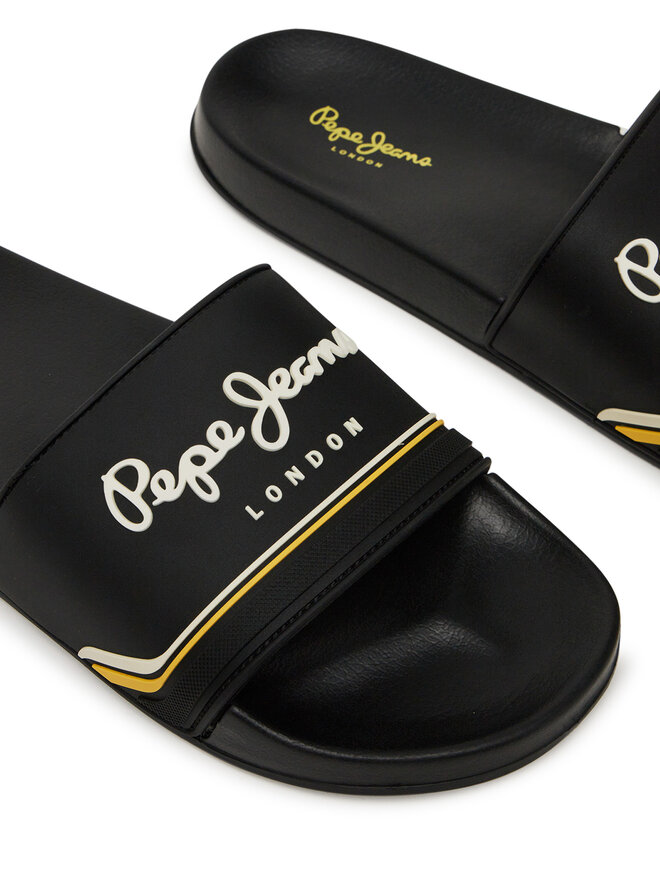 Pepe Jeans Šľapky Pepe Jeans Slider Origin M PMS70160 Čierna