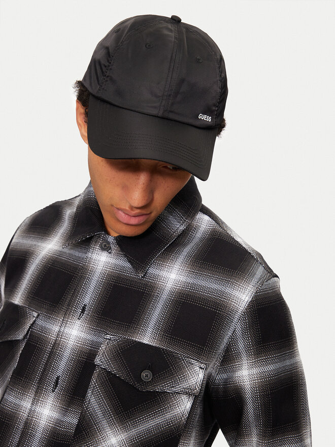 Guess Gorra con visera Guess AM9415 NYL01 Negro