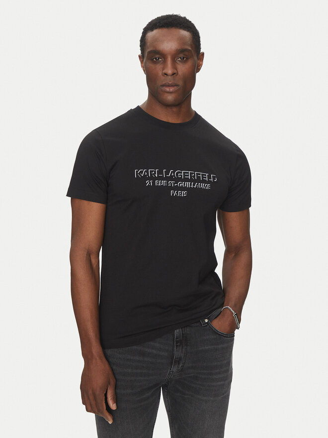 KARL LAGERFELD KARL LAGERFELD T-Shirt 755063 552241 Schwarz Regular Fit