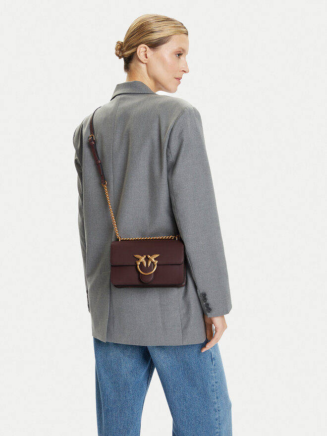 PINKO Táska PINKO Love One Mini Dc Al 25-26 PLTT 100074 A0F1 Bordó