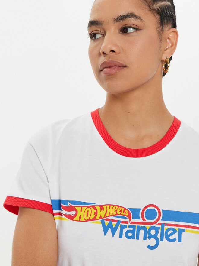 Wrangler Wrangler Camiseta Hot Wheels 112357911 Blanco Slim Fit