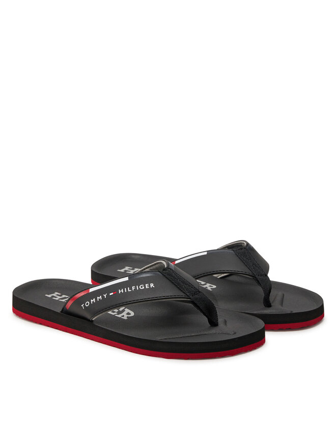 Tommy Hilfiger Žabky Tommy Hilfiger Comfort Hilfiger Beach Sandal FM0FM05096 Čierna