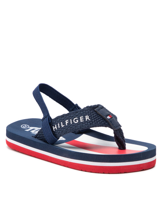 Tommy Hilfiger Сандали Tommy Hilfiger Varsity Print Flip Flop T1B8-32264-0058 Розов