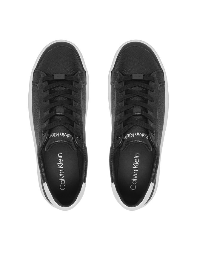 Calvin Klein Снікерcи Calvin Klein Vulc Lace Up Lth HW0HW02214 Чорний
