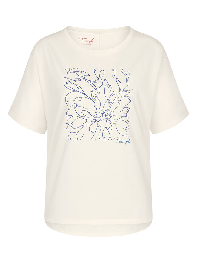 Triumph Triumph Μπλούζα πιτζάμας Mix & Match 10218281 Μπεζ Relaxed Fit