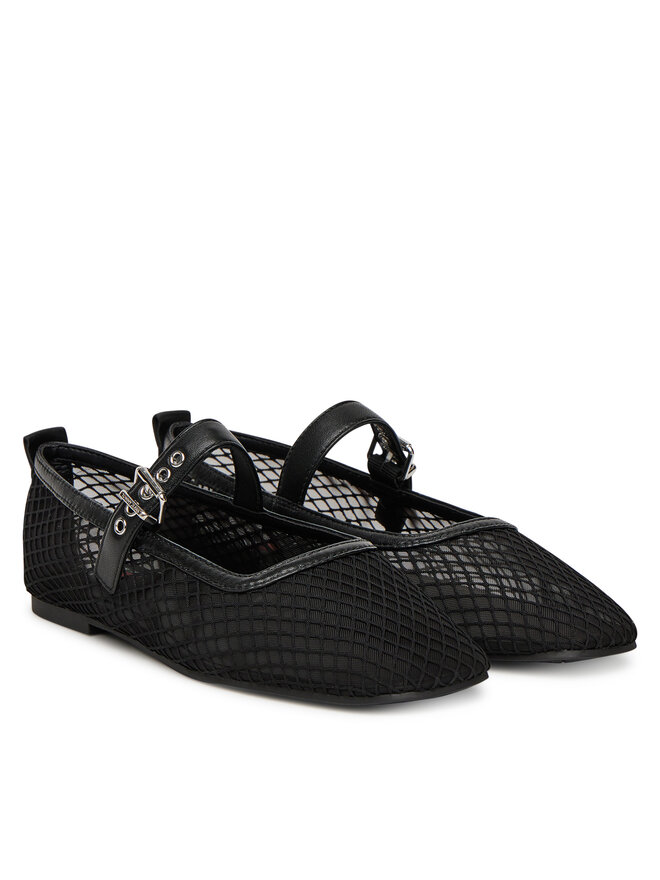 Tommy Jeans Балетки Tommy Jeans Tjw Mesh Maryjane Ballerina EN0EN02872 Чорний
