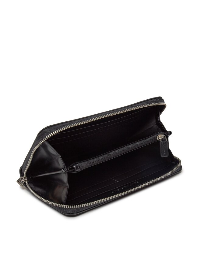 Calvin Klein Velika ženska denarnica Calvin Klein Ultralight Zip Around W/Wristlet K60K611498 Črna