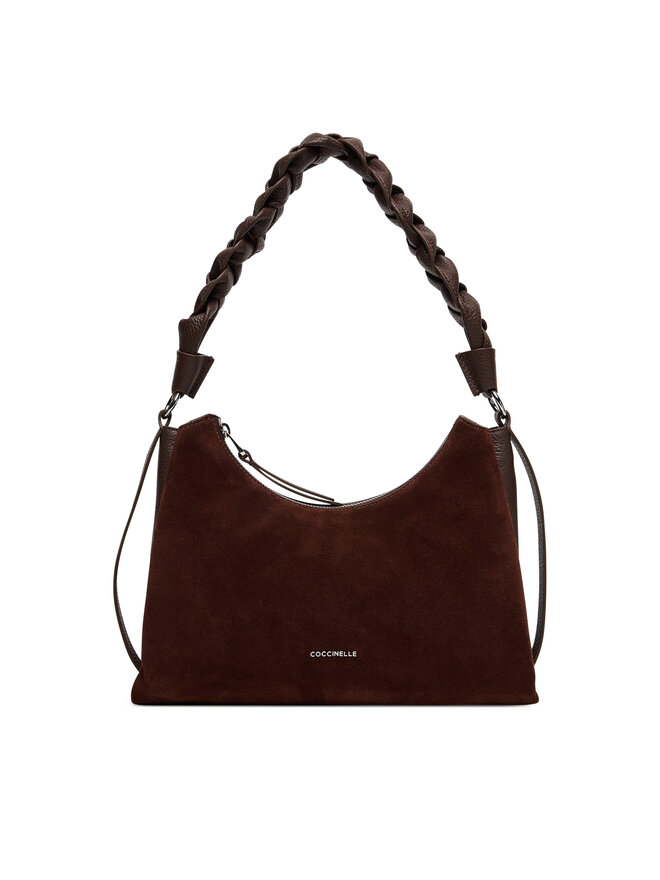 Coccinelle Ročna torba Coccinelle P6P Boheme Suede Bimaterial E1 P6P 13 03 01 Rjava