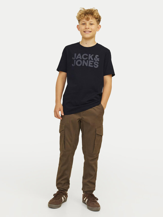 Jack&Jones Junior Jack&Jones Junior Marškinėliai Corp Logo 12152730 Juoda Regular Fit
