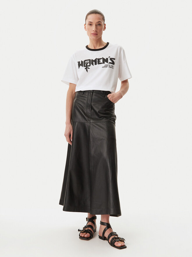 Munthe Munthe T-Shirt Flisha 251111525166 Weiß Loose Fit