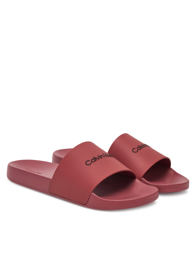 Calvin Klein Nazouváky Calvin Klein Pool Slide Rubber HM0HM00455 Bordó