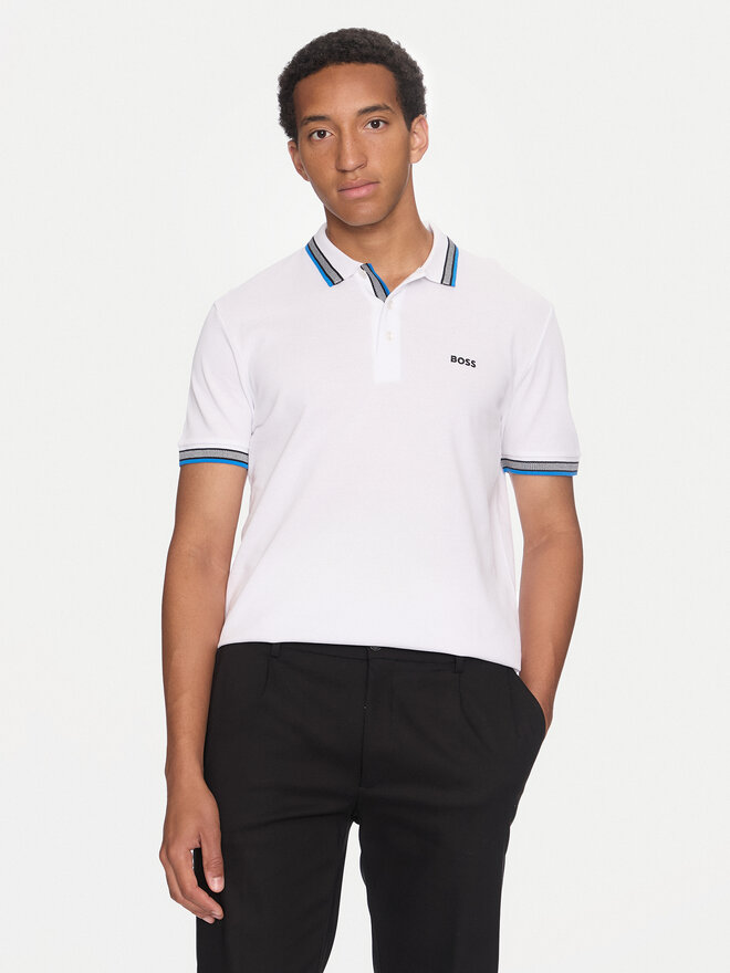 BOSS Boss Polo marškinėliai Paddy 50469055 Balta Regular Fit