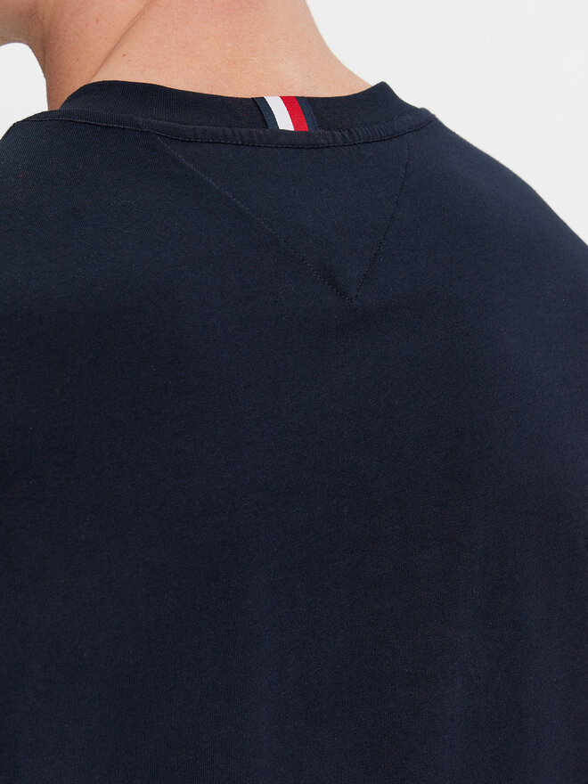 Tommy Hilfiger Tommy Hilfiger Póló Box Flag Logo Tee MW0MW33690 Sötétkék Regular Fit