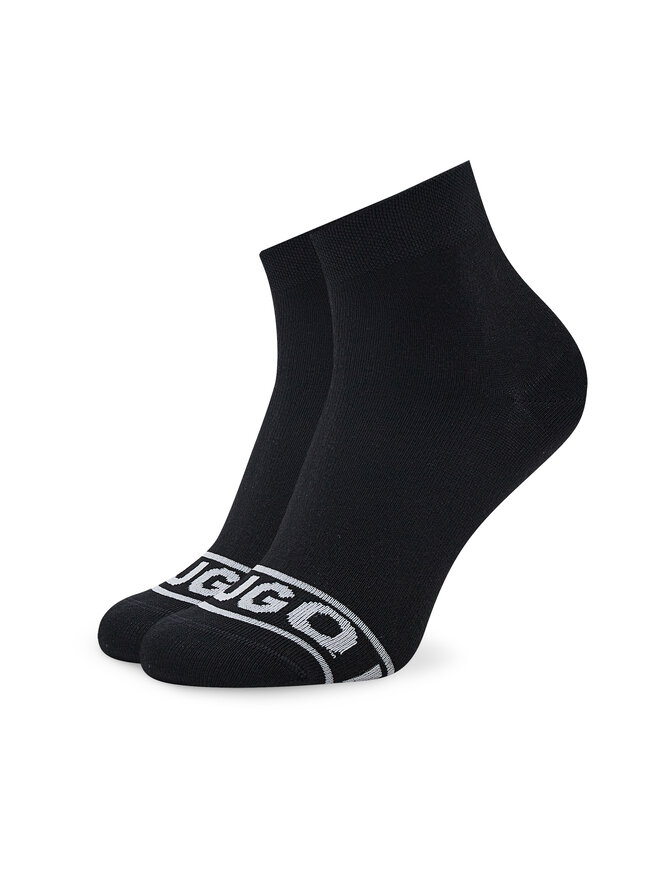 HUGO 2er-Set hohe Damensocken Hugo Logo 50469291 Schwarz