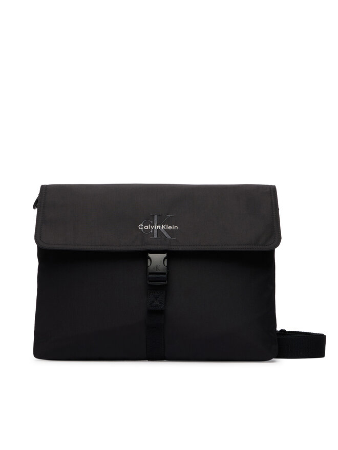 Calvin Klein Umhängetasche Calvin Klein Bold Laptop Sleeve W/ Strap (Nyl LV04D1222G Schwarz