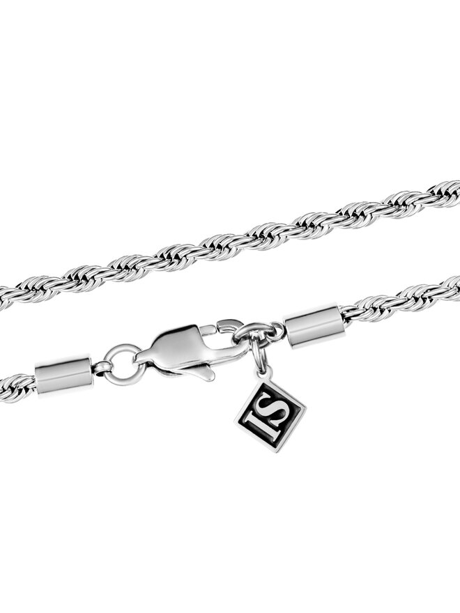 ICED STUFF Cadena ICED STUFF Rope Oro blanco