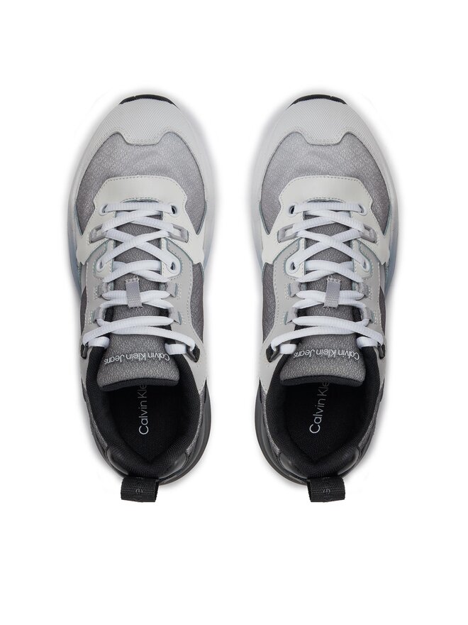 Calvin Klein Jeans Sneakersy Calvin Klein Jeans Retro Tennis Low Lace Mix Ml Sat YW0YW01307 Czarny