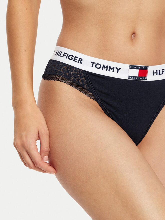Tommy Hilfiger Tommy Hilfiger Στρίνγκ UW0UW05619 Σκούρο μπλε
