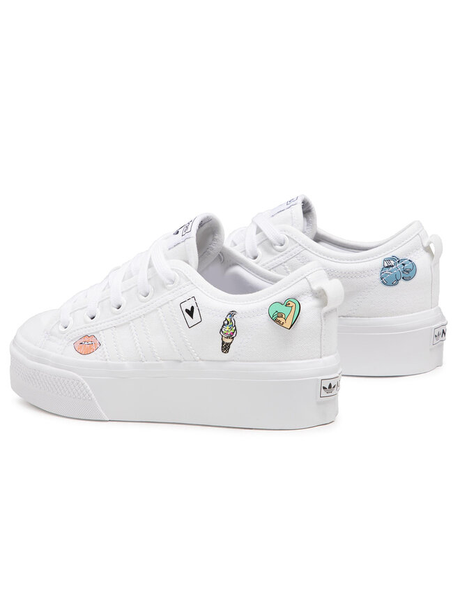 adidas Sneakers adidas NIzza Platform J FY2531 Weiß