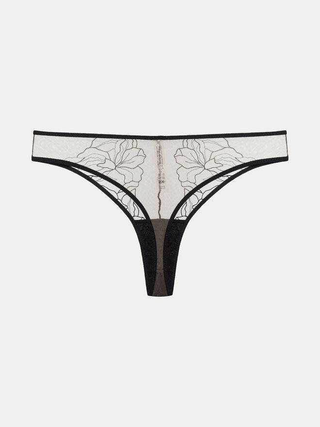 Undress Code Undress Code Klasične spodnje hlačke Wildflower 658 Črna