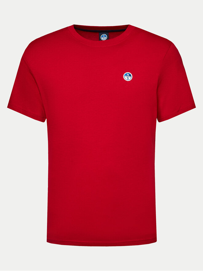 North Sails North Sails Póló Bollo 692970 Piros Regular Fit