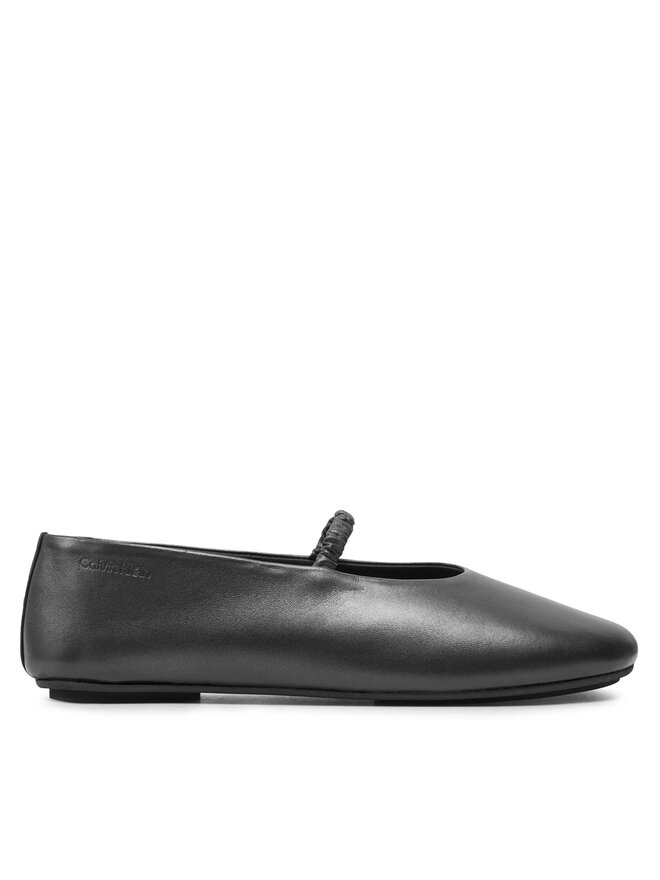 Calvin Klein Balerina Calvin Klein Ballerina W/Strap Pearl Lth HW0HW02136 Fekete