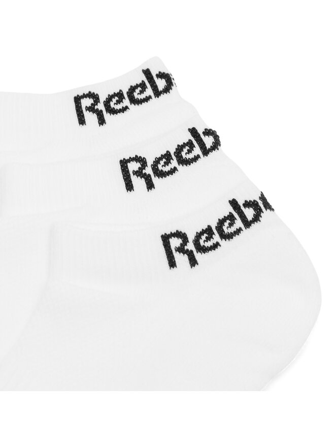 Reebok 3 pares de calcetines cortos unisex Reebok R0356-SS24 (3-pack) Blanco