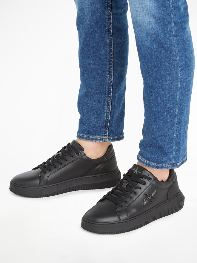 Calvin Klein Jeans Sneakers Calvin Klein Jeans Chunky Cupsole Mono Lth YM0YM00681 Negru