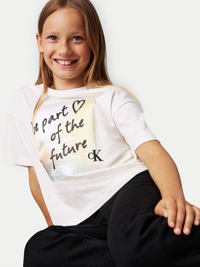 Calvin Klein Jeans Calvin Klein Jeans T-Shirt City Graphic IG0IG02812 Écru Regular Fit