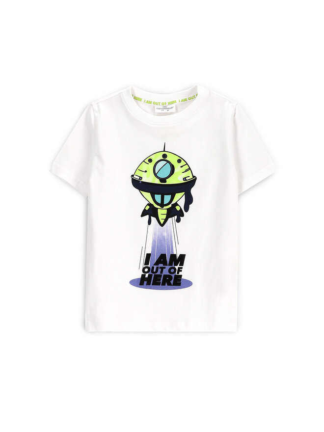 Coccodrillo Coccodrillo T-Shirt WC5143202CBK Weiß Regular Fit