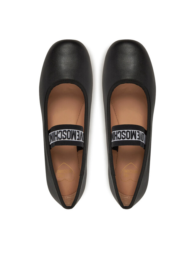 LOVE MOSCHINO Baleriny LOVE MOSCHINO JA11071G0MIE0000 Czarny