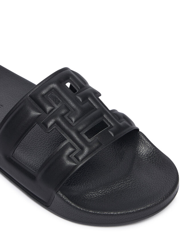 Tommy Hilfiger Pantoletten Tommy Hilfiger Monogram Pool Slide FW0FW09424 Schwarz