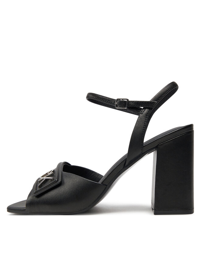 Calvin Klein Σανδάλια Calvin Klein Heel Sandal 85 Relock Lth HW0HW01937 Μαύρο