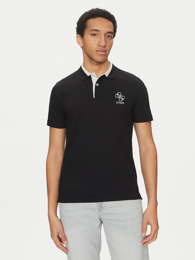Guess Guess Polo M5GP60 K7O64 Μαύρο Slim Fit