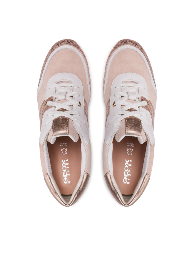 Geox rose gold trainers hot sale
