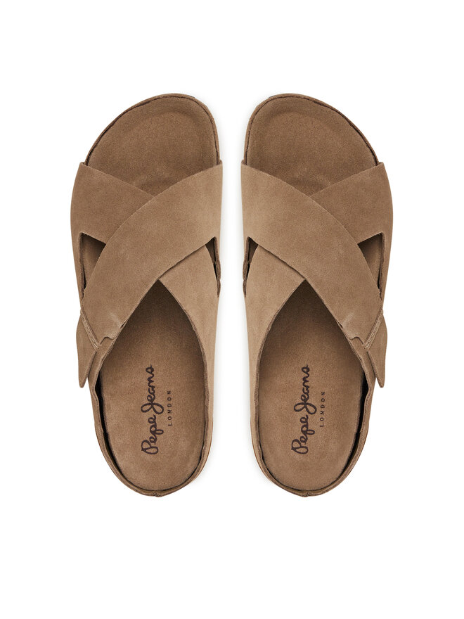 Pepe Jeans Šľapky Pepe Jeans Corby Cross PMS90124 Béžová