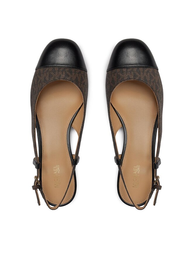 MICHAEL Michael Kors Sandale MICHAEL Michael Kors Perla Flex Sling Flat 40R4PLFP1B Smeđa
