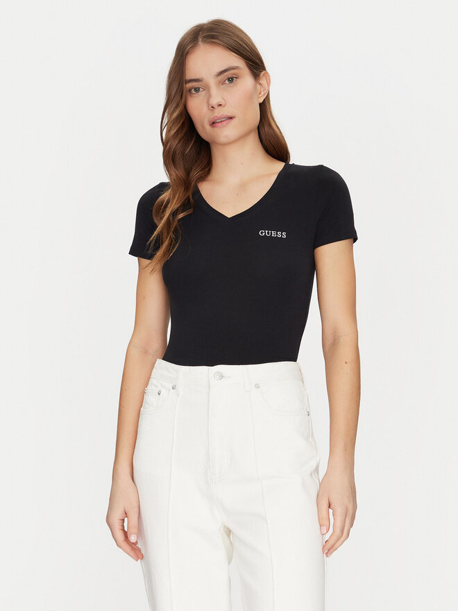 Guess Guess Majica O5RI02 KBBU1 Črna Regular Fit