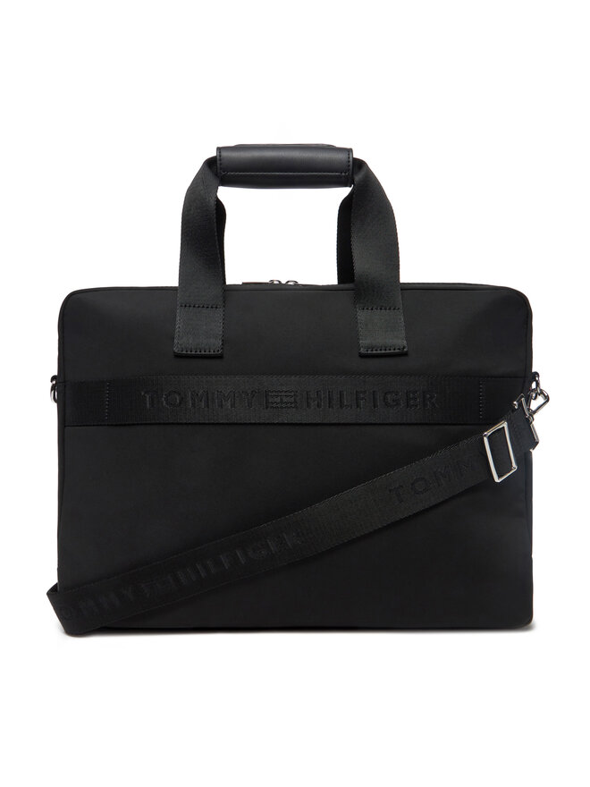 Tommy Hilfiger Laptoptasche Tommy Hilfiger Th Business Nylon Computer Bag AM0AM13191 Schwarz