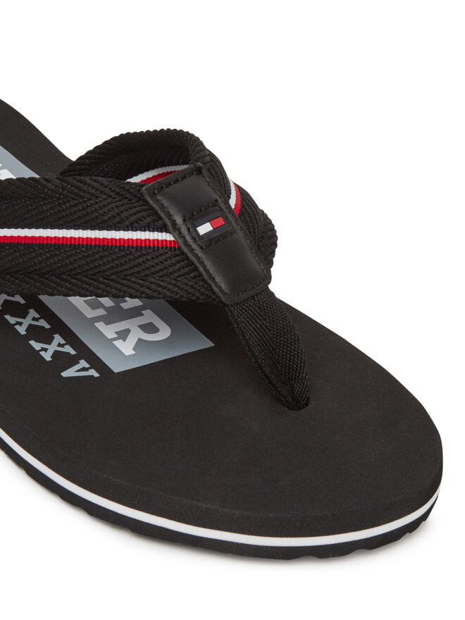 Tommy Hilfiger Infradito Tommy Hilfiger Corporate Hilfiger Beach FM0FM05436 Nero