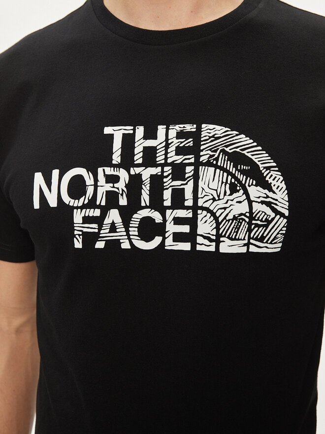 The North Face The North Face Marškinėliai Woodcut Dome NF0A87NX Juoda Regular Fit